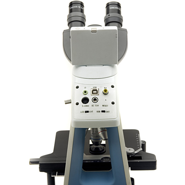 Optika Mikroskop DM-25PL, binokular, digital, 3 Mpixels, 2.5“ LCD  Bildschirm, Planoptik