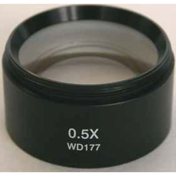 Optika Objective Lenses ST-103 Auxiliary Lens, 0.5x 8 (w.d. 177mm) for SZN Series Heads