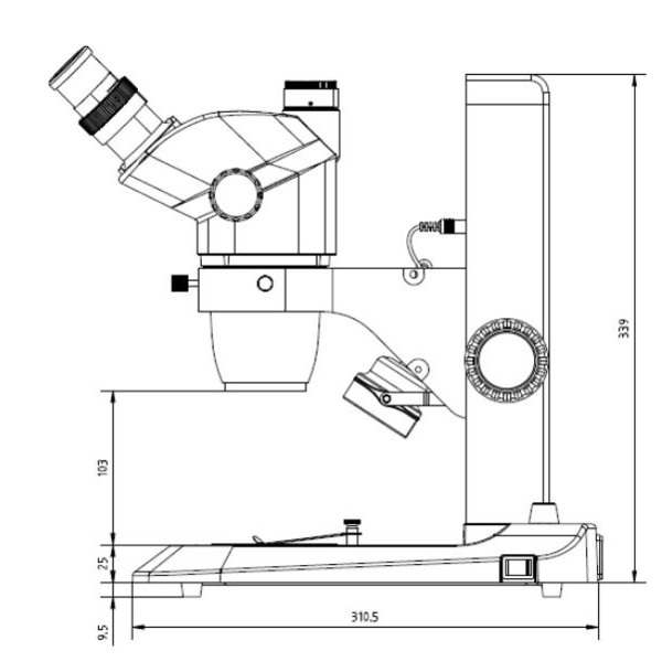 Euromex Stereo zoom microscoop NZ.1902-S, 6.7-45x, Rek, gereflecteerd en doorgelaten licht, bino