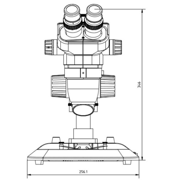 Euromex NexiusZoom ESD, NZ.1903-P-ESD, con trípode de mástil, 6,7-45x, trino