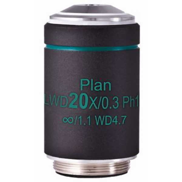 Motic Objectief WD PL Ph CCIS, plan, achro, fase, 20x/0.3 w.d. 4.7mm, Ph1 (AE2000)
