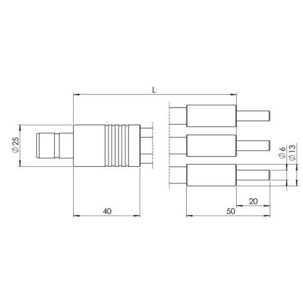 StarLight Opto-Electronics GLF3-1600-4.5, 3 arms, arm length 1600 mm, active diameter 4.5 mm