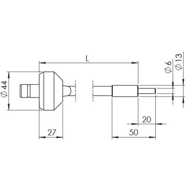 StarLight Opto-Electronics GLS1-800-4.5, 1 braccio, lunghezza braccio 800 mm, diametro attivo 4,5 mm