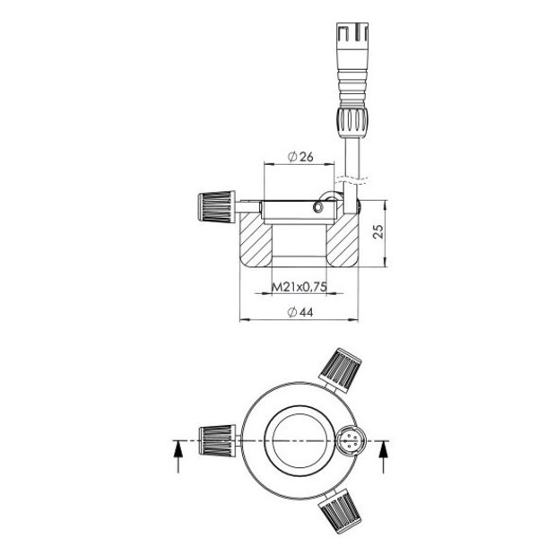 StarLight Opto-Electronics RL1-10 R, rojo (620 nm) Ø 20 mm