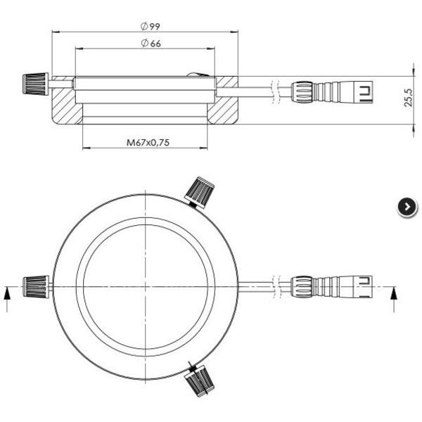 StarLight Opto-Electronics RL4-66 UV405, UV (405 nm), Ø 66mm