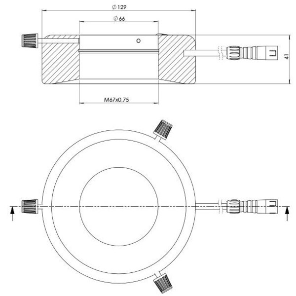 StarLight Opto-Electronics RL12-18s B, blau (470 nm), Ø 66mm