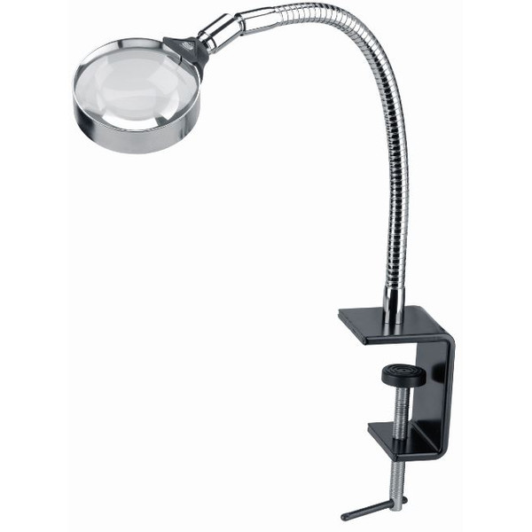 Schweizer Vergrootglazen Werkloep tafelklem, 3x/Ø75mm, biconvex
