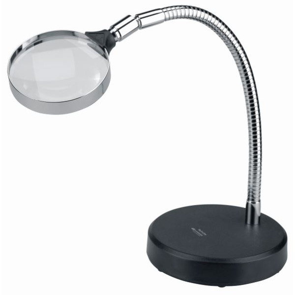 Schweizer Magnifying glass Work magnifier Table stand, 2.5x/Ø90mm, biconvex