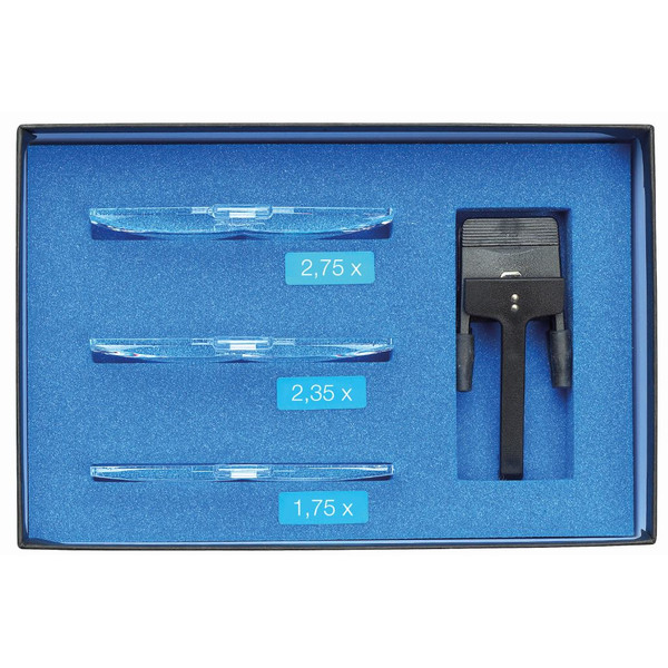 Schweizer Vergrootglazen Basic-Line RIDO-CLIP voorzetloep 1.75x, 2.35x, 2.75x