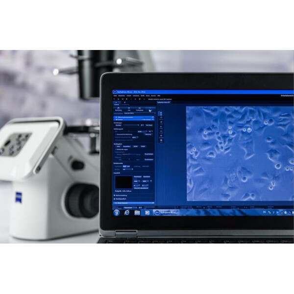 ZEISS Microscopio invertito Primovert HDcam Ph1, 40-400x, cond. 0,3, 5 MP