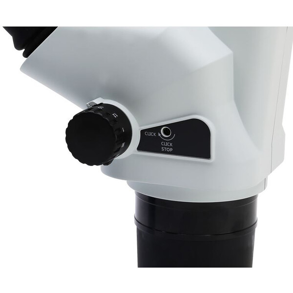 Optika Stereo zoom microscope SZO-3, bino, 6.7-45x, Pillar stands, Reflected and transmitted light