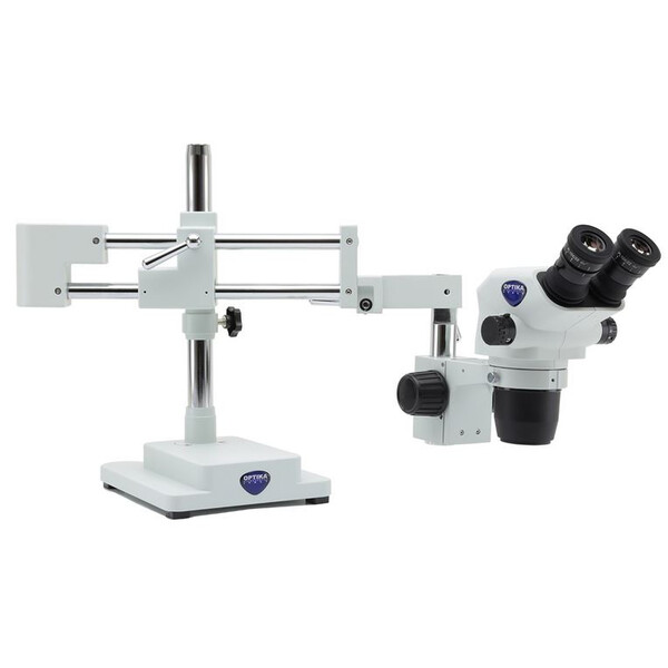 Optika Microscopio stereo zoom SZO-9, bino, 6,7-45x, saliente, AM Arms, sin Iluminación