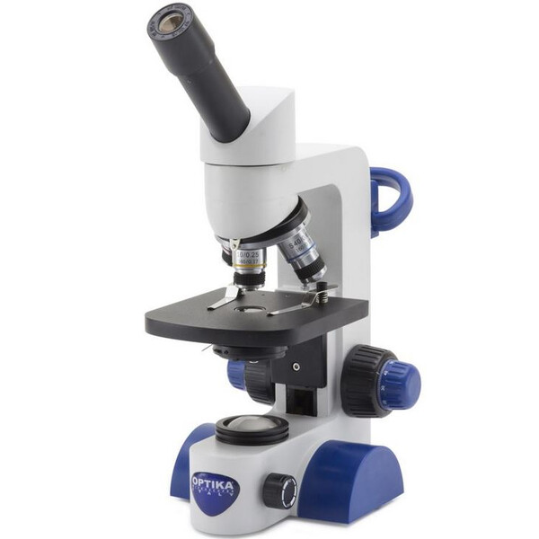 Optika Microscopio B-61, mono, 40-400x, LED, batería