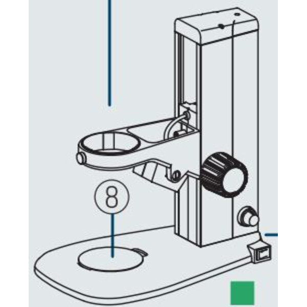 Nikon Stereo zoom microscope SMZ445, bino, 0.8x-3.5x, 45°, FN21, W.D.100mm, Incident and transmitted light, LED