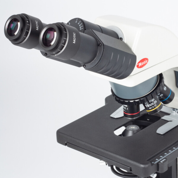 Motic Microscope BA310E, bino, BF, infinity, EC- plan, achro, 40x - 400x, Hal 30W, LED 3W (opt.)