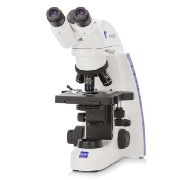 ZEISS Microscopio Primostar 3, Full-K, Tri, Ph1, Ph2, Ph3 SF22, 5 Pos, ABBE 0.9 Rev., 40x-400x