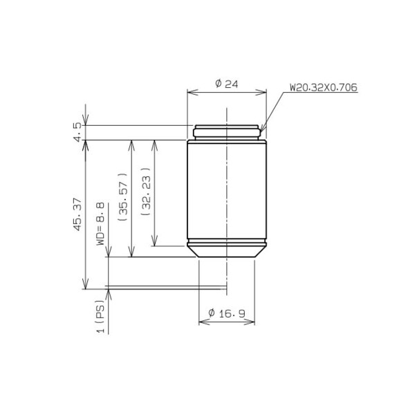 Evident Olympus Objective CACHN10x IPC/0.25 (CACHN10XIPC-1-7)