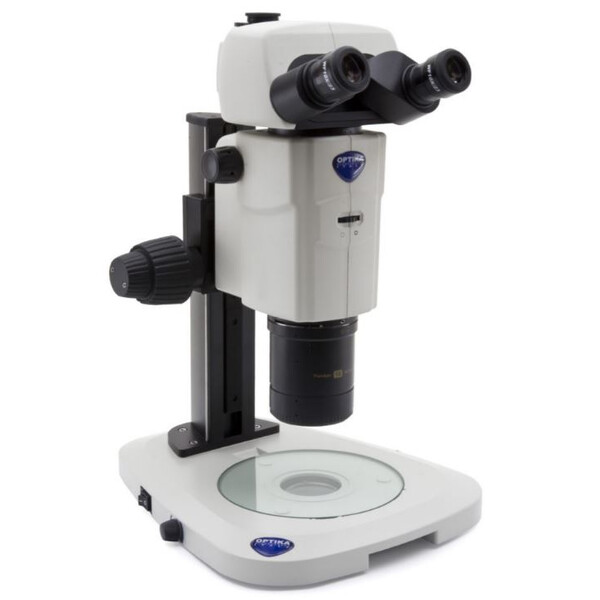 Optika Microscopio stereo zoom SZR-180, trino, CMO, w.d. 60 mm, 10x/23, 7,5x-135x, LED, click stop