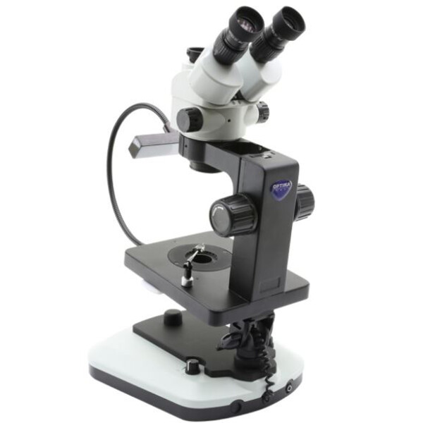 Optika Stereo zoom microscoop OPTIGEM-20 trino, BF, DF, Greenough, b.d. 100mm, 10x/21mm, 0.7x-4.5x