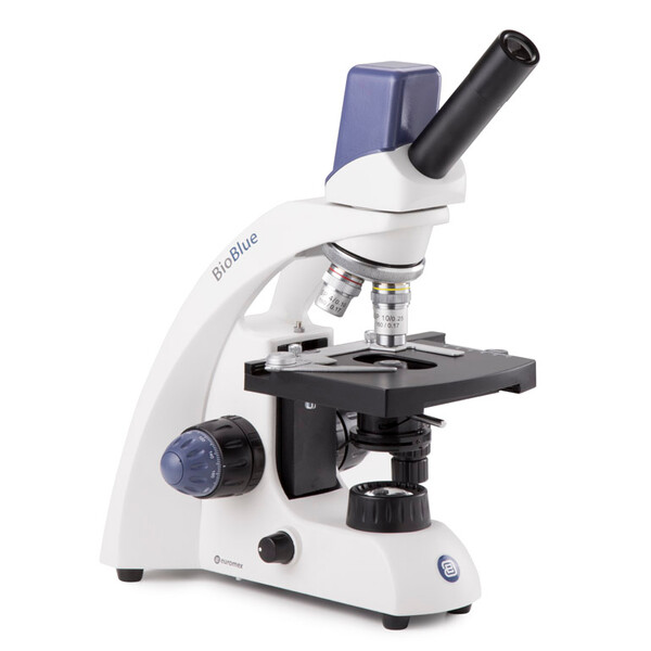 Euromex Microscope BioBlue, BB.4225, Digital, Mono, DIN, 40x - 400x, 10x/18, LED, 1W, w. mechanical stage
