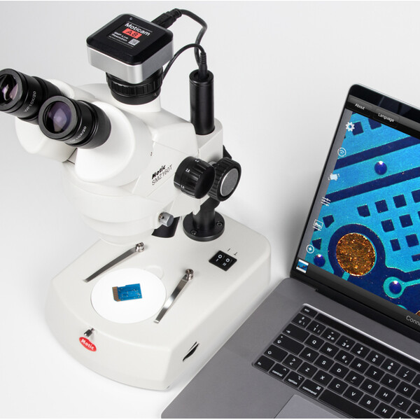 Motic Microscopi Stereo Zoom SMZ-160-TLED, LED, 0,75x-4,5x