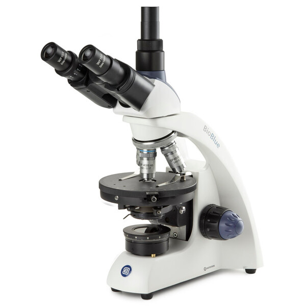 Euromex Microscopio BioBlue, BB.4243-P-HLED, trino, polarización, DIN, 40x-600x, 10x/18, LED, 1W