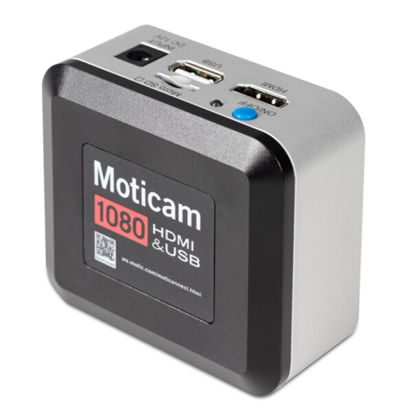 Motic Cámara 1080N, color, CMOS, 1/2.8", 2.9 µm, 6 MP, 30 fps, HDMI, USB 2.0