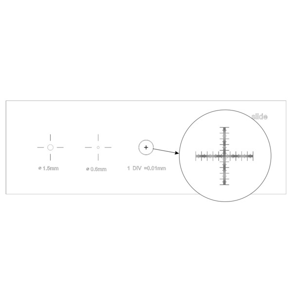 MAGUS Microscoopglaasje voor Calibratie CS5