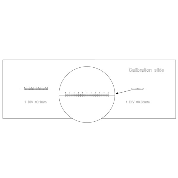 MAGUS Microscoopglaasje voor Calibratie CS3