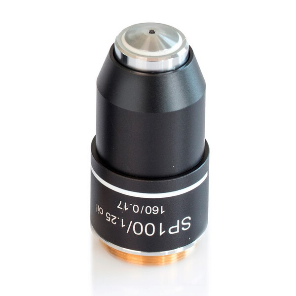 Kern Objective, OBB-A1565, e-plan, achromatic, 100x/1.25, oil, w.d. 0.07mm, spring-loaded, anti-fungus