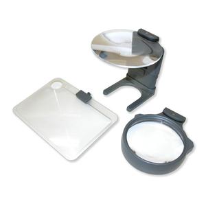 Carson Set de 3 piezas Hobby Magnifier lupa iluminada