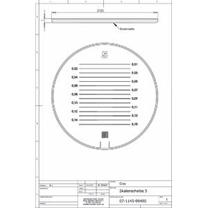 Schweizer Lente d`Ingrandimento Scala 5 per Lenti d'ingrandimento da appoggio Tech-Line