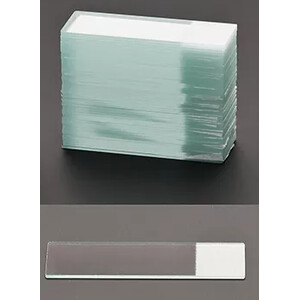 Windaus glass microscope slides with labelling field, pack of 50