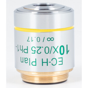 Motic Objetivo 10X / 0.25, wd 17.4mm, CCIS, EC-H PLPH, e-plan, neg. phase, infinity, S (BA410E, BA310)