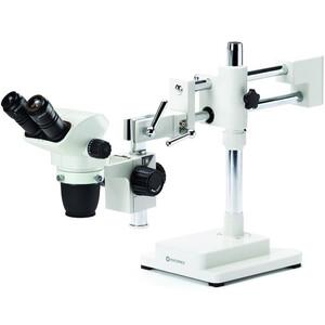 Euromex Zoom-Stereomikroskop NZ.1702-B, NexiusZoom EVO, 6,5x to 55x, double-arm boom stand, w.o. illumination, bino