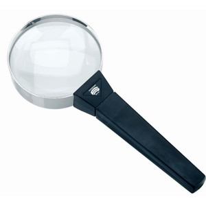 Schweizer Magnifying glass Hand magnifier Basic-Line FORTE, 10D/3.5x/Ø75mm, biconvex