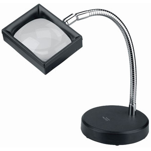 Schweizer Lente di ingrandimento da lavoro Base da tavolo in materiale sintetico, 3x/100x75 mm, asferica