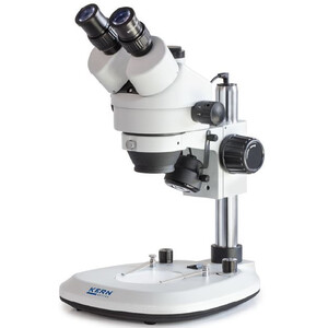 Microscope stéréo zoom Kern OZL 464, trino, Greenough, 0,7-4,5x, HWF10x20, 3W LED