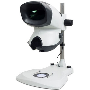 Vision Engineering Stereo zoom microscope MANTIS Elite TS, ME-TS, head,  reflected/transmitted light, LED, pillar stand, with 2-position turret,  2-20x, without lenses