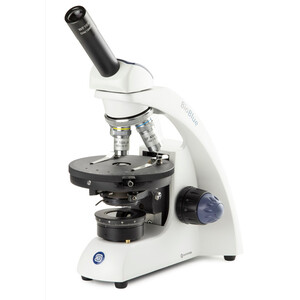 Euromex Microscoop BioBlue, BB.4240-P-DLED, mono, pol, DIN, semiplan, 40x-600x, 10x/18, LED, 1 W, accu