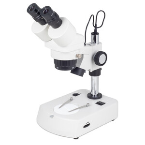 Microscope stéréoscopique Motic SFC-11C-N2LED, bino, 20/40x, AL/DL, LED