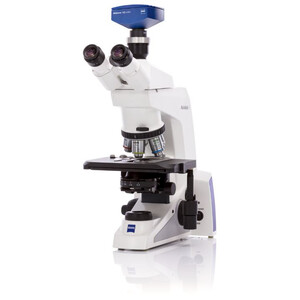 ZEISS Mikroskop , Axiolab 5, trino, infinity, plan, 10x, 40x, 50x, 100x, 10x/22, Dl, LED, 10W, inkl Kameraadapter, Mikrobiologie