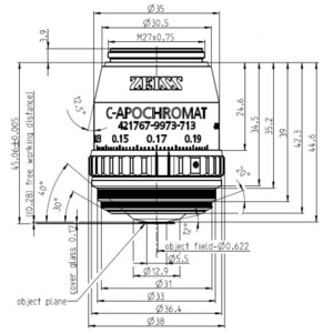 ZEISS Objektiv C-Apochromat 40x/1,2 W Korr FCS wd=0,28mm