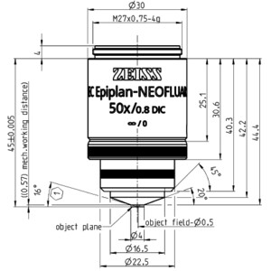 ZEISS Objektiv EC Epiplan-Neofluar 50x/0,8 DIC wd=0,57mm