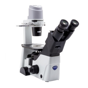 Microscope inversé Optika IM-300, trino, PH, 100-400x, IOS LWD W-PLAN PH, N.A. 0,3, X-LED8