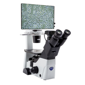 Optika Microscopio IM-300D, digital, PH, 100-400x, IOS LWD W-PLAN PH, N.A. 0.3, X-LED, 6 MP, 15.6" 4K