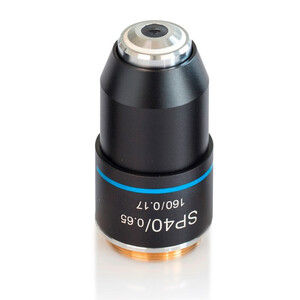 Kern Objetivos: OBB-A1564, e-plan, achro, 40x/0,65, w.d. 0,85 mm, con muelle, antifúngico