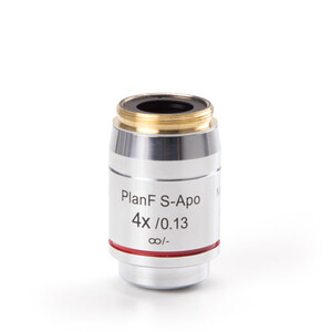 Euromex Objectief, AX.7304, Infinity EIS 60 mm, Semi-Apo Pli-Apo Fluarex 4x/0.15, M25, 0.17 mm