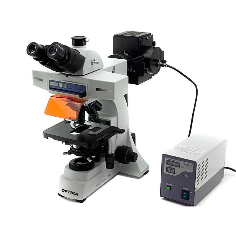 Optika Microscope trinoculaire B-600TiFL,  fluorescence