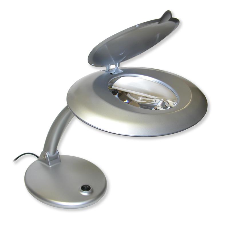 Carson DeskBrite-400 table lamp with built-in 1.75X/4X magnifying glass
